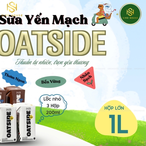      Sữa Yến Mạch OATSIDE Barista Blend 200ml x 3 hộp 
