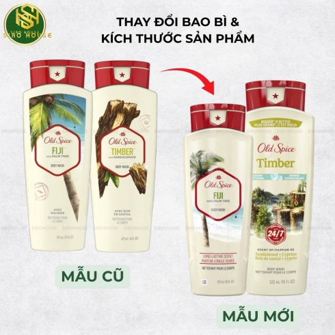 Sữa Tắm OLD SPICE Fiji Body Wash 473ml & 532ml 