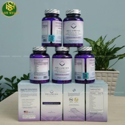 Viên uống trắng da RELUMINS 1650mg 90 viên